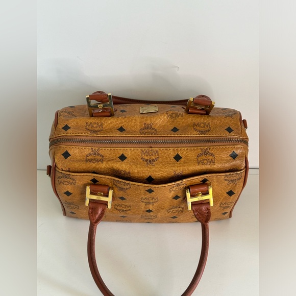 MCM Visetos Leather Vintage 2Way Shoulder Hand Bag - Picture 6 of 14